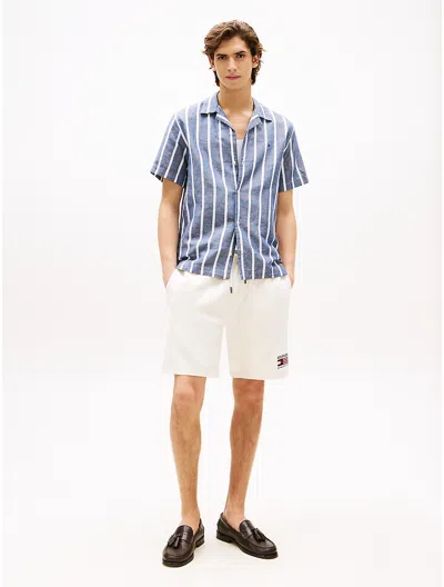 Tommy Hilfiger Embroidered Monotype Logo Sweatshort In White