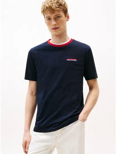 Tommy Hilfiger Americana Logo T-shirt In Blue