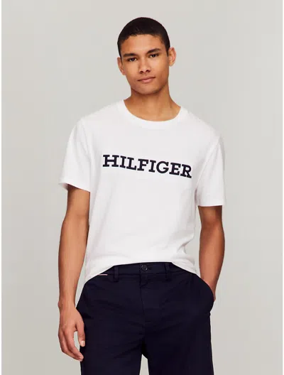 Tommy Hilfiger T-shirt With Round Neck And Short Sleeves In White