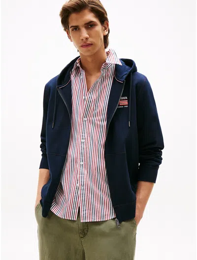Tommy Hilfiger Embroidered Monotype Logo Zip Hoodie