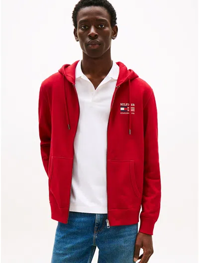 Tommy Hilfiger Embroidered Monotype Logo Zip Hoodie