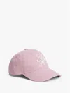 Tommy Hilfiger Embroidered Script Monogram Baseball Cap In White