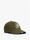 Tommy Hilfiger Embroidered Script Monogram Baseball Cap In Green