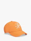 Tommy Hilfiger Embroidered Script Monogram Baseball Cap In Orange
