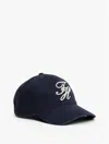 Tommy Hilfiger Embroidered Script Monogram Baseball Cap In Blue