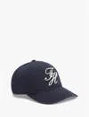 Tommy Hilfiger Embroidered Script Monogram Baseball Cap In Brown