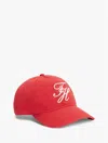 Tommy Hilfiger Embroidered Script Monogram Baseball Cap In Brown