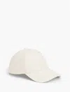 Tommy Hilfiger Embroidered Script Monogram Baseball Cap In Ivory