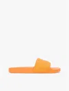 Tommy Hilfiger Embroidered Script Monogram Pool Slide In Orange