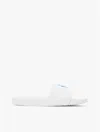 Tommy Hilfiger Embroidered Script Monogram Pool Slide In White