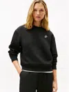 Tommy Hilfiger Embroidered Script Monogram Sweatshirt In Black