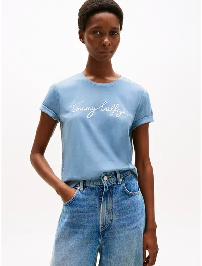 Tommy Hilfiger Embroidered Signature Crewneck T