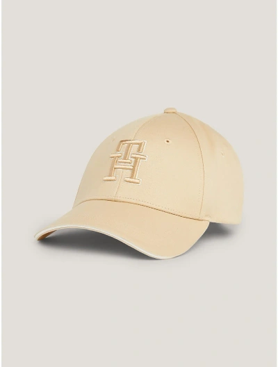 Tommy Hilfiger Embroidered Th Baseball Cap In Neutral
