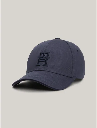 Tommy Hilfiger Embroidered Th Baseball Hat In Blue