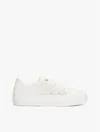 Tommy Hilfiger Embroidered Th Monogram Mesh Sneaker In White