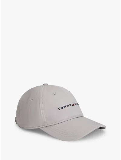 Tommy Hilfiger Embroidered Tommy Logo Baseball Cap In Gray
