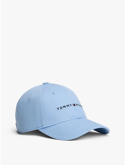 Tommy Hilfiger Embroidered Tommy Logo Baseball Cap In Black