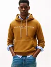 Tommy Hilfiger Embroidered Tommy Logo Hoodie In Orange