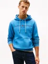 Tommy Hilfiger Embroidered Tommy Logo Hoodie In Blue