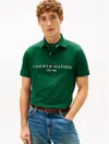 Tommy Hilfiger Embroidered Tommy Logo Polo In Green