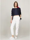 Tommy Hilfiger Embroidered Tommy Logo Sweatpant In Optic White