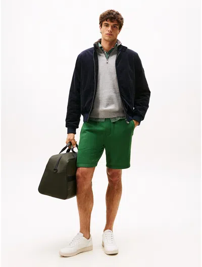 Tommy Hilfiger Embroidered Tommy Logo Sweatshort In Green