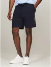 Tommy Hilfiger Embroidered Tommy Logo Sweatshort In Navy