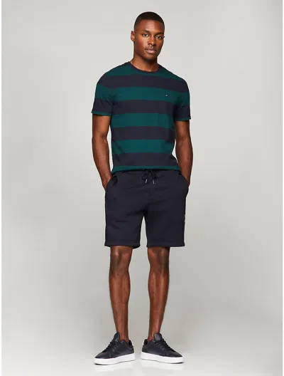 Tommy Hilfiger Embroidered Tommy Logo Sweatshort In Navy