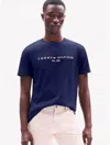 Tommy Hilfiger Embroidered Tommy Logo T In Yale Navy