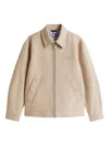 Tommy Hilfiger Embroidered Zip-front Jacket In Neutral