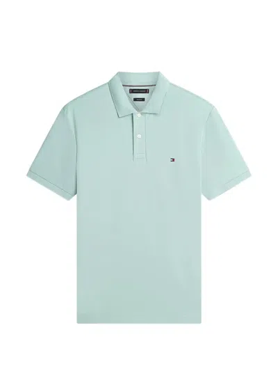 Tommy Hilfiger Embroidered-logo Polo Shirt In Green