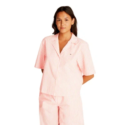 Tommy Hilfiger Ensemble De Pyjama En Coton Et Lin In Orange