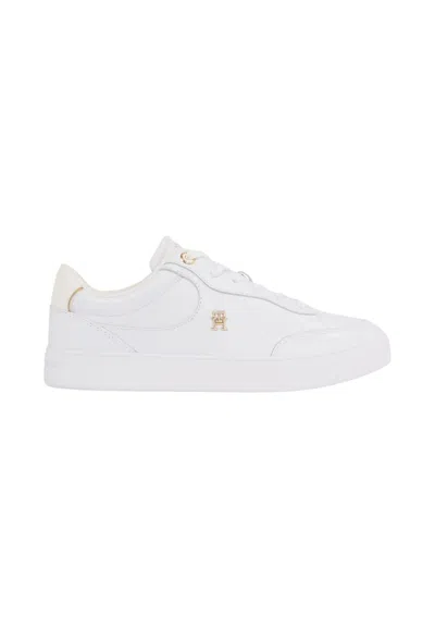 Tommy Hilfiger Essential Chic Court Sneakers Sneakers In Bianco