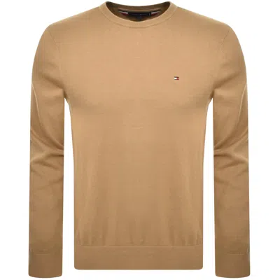 Tommy Hilfiger Essential Crew Neck Jumper Brown