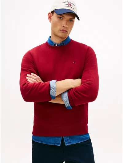 Tommy Hilfiger Essential Crewneck Sweatshirt In Red