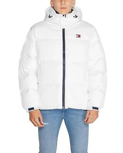 Pre-owned Tommy Hilfiger Essential Down Puffer Jacket For Men - Jackets - White -size