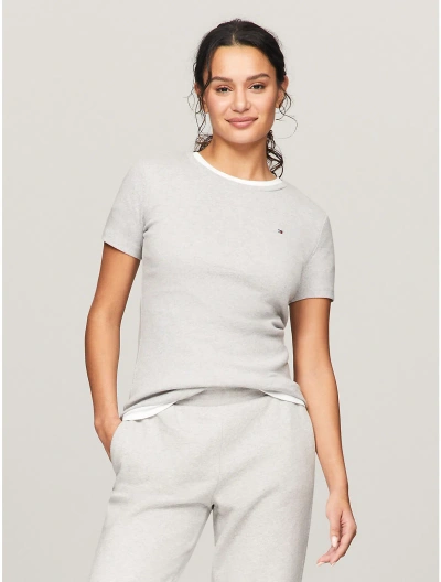 Tommy Hilfiger Essential Favorite Crewneck T In Mid Grey Heather