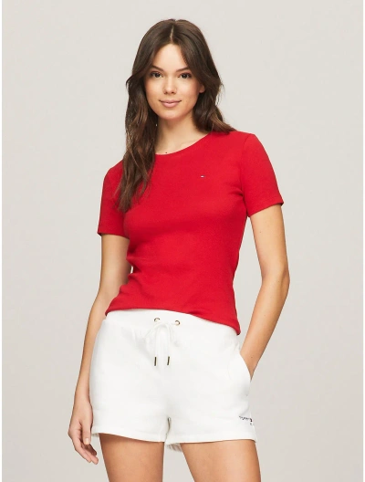 Tommy Hilfiger Essential Favorite Crewneck T In Primary Red