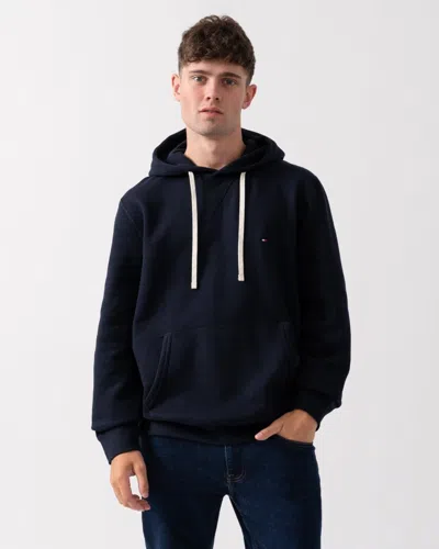 Tommy Hilfiger Essential Fleece Mens Hoodie In Blue