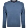 Tommy Hilfiger Essential Fleece Sweatshirt Blue In Blue