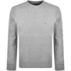 Tommy Hilfiger Essential Fleece Sweatshirt Grey In Grey