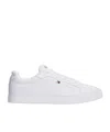 Tommy Hilfiger Essential Leather Lace-up Trainers In White
