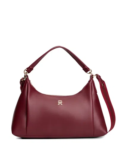 Tommy Hilfiger Essential Logo-plaque Tote Bag In Red
