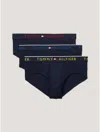Tommy Hilfiger Essential Luxe Stretch Brief 3pk In Dark Navy