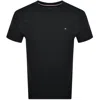 Tommy Hilfiger Crewneck Cotton Tee In Black