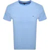 Tommy Hilfiger Essential Solid T Shirt Vessel Blue In Blue