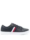 Tommy Hilfiger Script Logo Stripe Sneaker In Blue