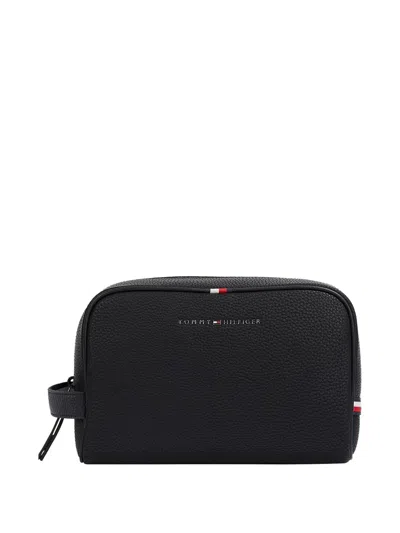 Tommy Hilfiger Essential Wash Bag In Black