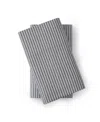 Tommy Hilfiger Essentials Solid Cotton Percale 2-pc. Pillowcase Set, Standard In Gray