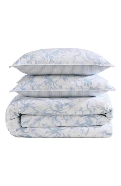 Tommy Hilfiger Ethereal Floral Cotton Slub Comforter & Pillow Shams Set In White